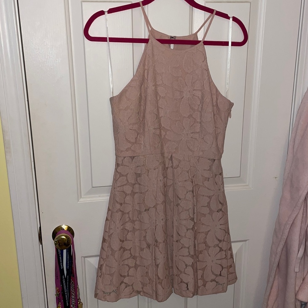 Light Pink Halter Dress